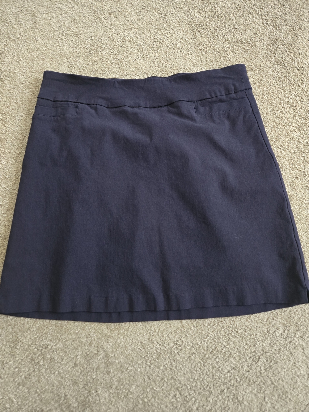 Zac & Rachel Navy Mini Skirt Academia Activewear Sporty Posh Classic